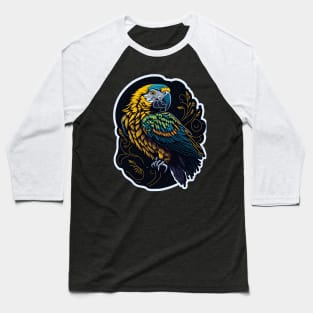 parrot, vintage colors, high detail, Baseball T-Shirt